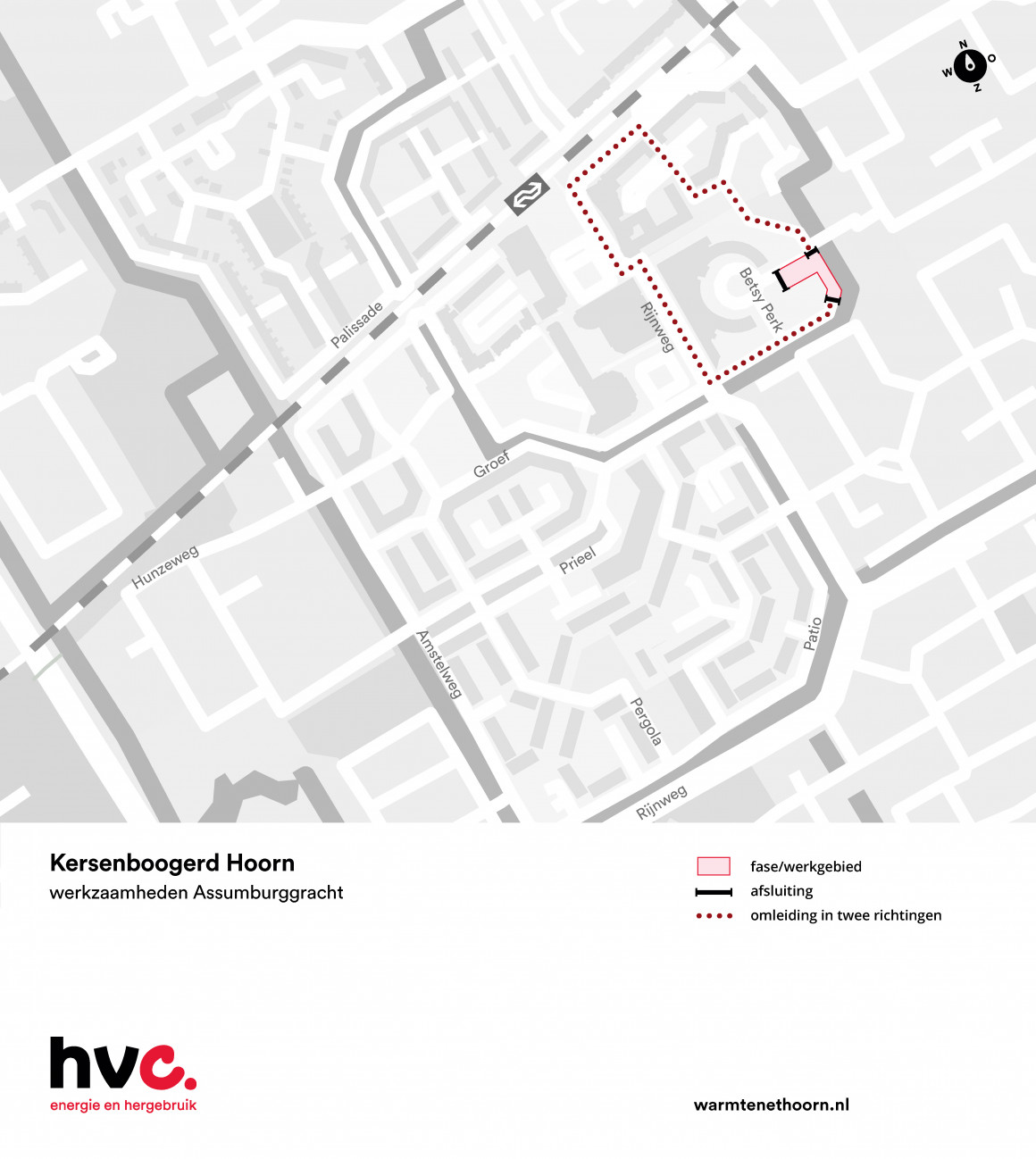 Plattegrond werkz. Assumburggracht Hoorn