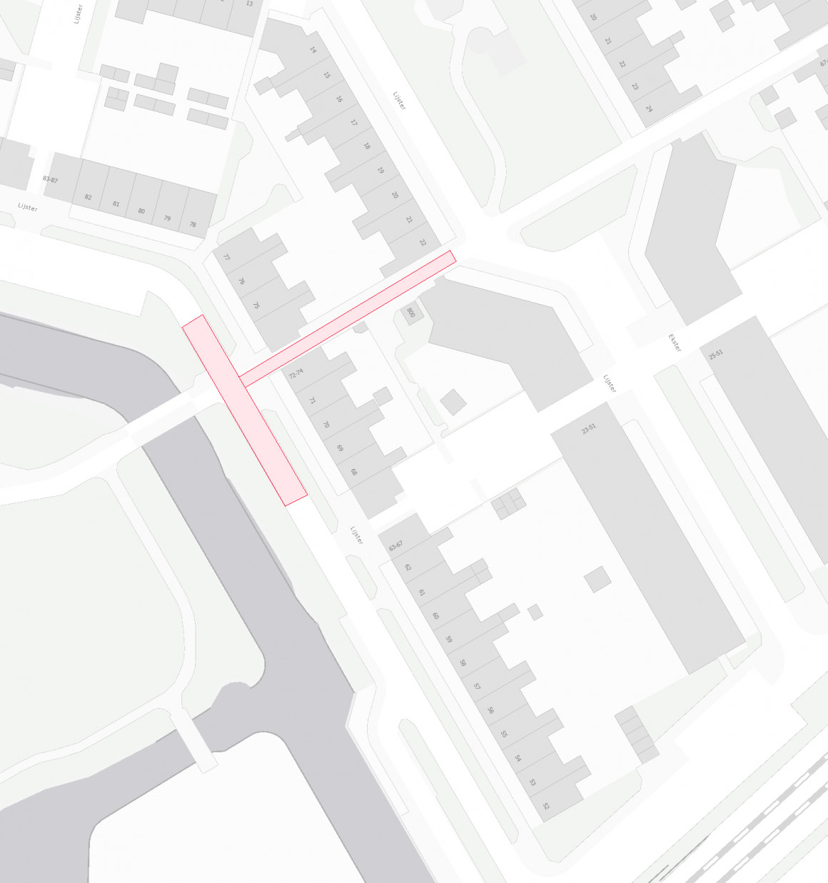 Plattegrond werkgebied Zaanweg